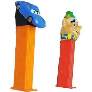 Vintage Sally From Disney's Cars Movie & a Christmas Elf Pez Dispensers